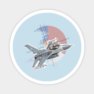 Cartoon Fighter Plane Magnet